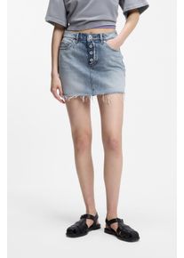 Jeansrock Hugo "Galanie", Damen, Gr. M, blau (bright blau 430), Denim/Jeans, Obermaterial: 100% Baumwolle, unifarben, mini, R&ouml;cke Jeansrock, in Mini-L&auml;nge, Mid Rise
