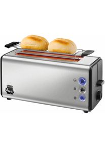 Unold Elektro UNOLD Toaster "Onyx Duplex 38915", schwarz (edelstahlfarben, schwarz), B:39cm H:19cm T:16cm, Toaster, Toaster
