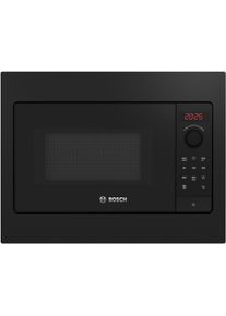 Bosch Einbau-Mikrowelle "BFL523MB4", schwarz, B:49,5cm H:38,2cm T:33,5cm, Mikrowellen, 38 cm hohe, 50 cm breite Einbau-Mikrowelle mit 7 Automatikprogrammen, Einbau-Mikrowelle