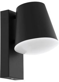 Eglo Wandleuchte "Caldiero Wandlampe Caldiero, Au&szlig;enleuchte, Stahl, Kunststoff, E27,IP44", grau, 1, H: 24cm, 1 Stk., Leuchten, Wand-/Deckenleuchte - L14 x H24 x AL18,5 cm - anthrazit - 1X10W exkl., Wandleuchte