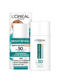 L'Or&eacute;al L'OR&Eacute;AL PARIS Gesichtsfluid &raquo;BRIGHT REVEAL T&Auml;GLICHES GLOW-FLUID GET&Ouml;NT MITTEL LSF 50&laquo; mit Vitamin C und E, feuchtigkeitsspendend.