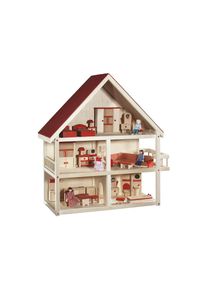 Roba Puppenhaus &raquo;Villa Bunt&laquo; 3-st&ouml;ckig, inkl. M&ouml;bel und Puppen
