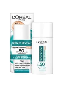 L'Or&eacute;al L'OR&Eacute;AL PARIS Gesichtsfluid &raquo;BRIGHT REVEAL T&Auml;GLICHES GLOW-FLUID GET&Ouml;NT LIGHT LSF 50&laquo; mit Vitamin C und E, feuchtigkeitsspendend.