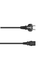 Hama Netzkabel &raquo;Schutzkontakt-Stecker - 3-pol.-Kaltger&auml;tezuleitung Netzkabel&laquo; 150 cm