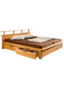 OTTO home Funktionsbett &raquo;"FINJA " Kieferbett, Futonbett, Kopfteil mit Ablagefl&auml;che&laquo; zertifiziertes Massivholz, Schubk&auml;sten optional