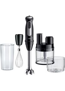 Braun Stabmixer &raquo;MultiQuick 5 Pro MQ 55755 M - 1000W, 25 Einstellungen, K&uuml;chenmaschine&laquo; 1000 W Spritzschutz, 500 ml Mini K&uuml;chenmaschine + Zubeh&ouml;r, 