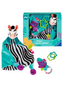 Ravensburger Greifspielzeug &raquo;Play+ F&uuml;hlen, rasseln, spielen (Geschenk-Set: Zebra)&laquo;