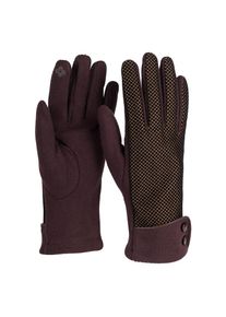 styleBREAKER Baumwollhandschuhe &raquo;Touchscreen Handschuhe mit weichem Riffel Muster&laquo; 1 Stk. braun, Gr&ouml;&szlig;e Einheitsgr&ouml;&szlig;e