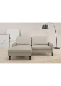 Ecksofa Home Affaire "Lecce, L-Form, Federkernpolsterung, Breite 194 cm", taupe, B:194cm H:86cm T:164cm, 100% Polyester, Sofas, Ecksofa, inkl. saugroboterfreundliche H&ouml;he & schmale Armlehnen