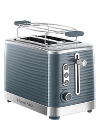 Russell Hobbs Toaster &raquo;Inspire 24373-56 Grau&laquo; 2 Schlitze 1050 W mit hochwertiger Hochglanz-Struktur, extra breite Toastschlitze