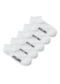 Jack & Jones Socken JACK & JONES JUNIOR "JACDONGO im 5er Pack, mit Stretchbund, kn&ouml;chellang", Jungen, Gr. 38-43, wei&szlig;, Baumwollmischung, elastisch, Socken Socken, unifarben, casual, eng, Jersey