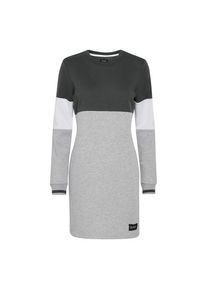 oxmo, Damen, Sweatkleid &raquo;Sweatkleid OXOmila&laquo;, Dark Grey Melange, XL - N-Gr, Modisches Maxikleid der d&auml;nischen Top-Marke