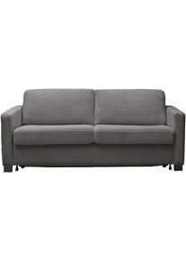 Schlafsofa Home Affaire "Vionelle, 2-Sitzer mit Kaltschaummatratze nach Wahl, Breite 166 cm", schwarz, grau, B:166cm H:81cm T:98cm, 88% Polyester, 12% Polyacryl, Sofas, Schlafsofa, Dauerschl&auml;fer mit wahlweise Standard- oder Premium-Matratze