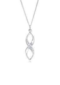 Silberkette Elli "Halskette Infinity Verziert 925 Silber, mit Kristallen von Swarovski" Gr. 45, silber, Halsketten, Damen, Silber 925 (Sterlingsilber), Silberkette