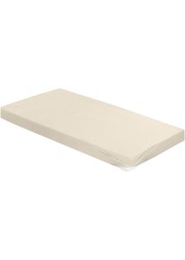 Spannbettlaken Bierbaum "Biber", beige (natur, beige, sand, kitt), B:100cm L:200cm, Biber, Obermaterial: 100% Baumwolle, Bettlaken, Spannbettlaken, 100% Baumwolle, pflegeleicht, f&uuml;r Matratzen bis 20 cm H&ouml;he