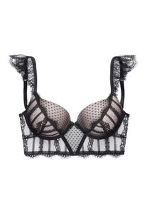 Push-up-BH Lascana, Damen, Gr. 70, Cup C, rosa (schwarz, ros&eacute;), Spitze, Obermaterial: 60% Polyamid, 35% Polyester, 5% Elasthan, BHs Push-up-BH, mit Super Push-up-Kissen in Longform, sexy Dessous