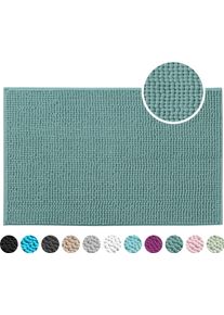 Badematte OTTO HOME "Vanessa Chenille Standard, Badvorleger, Badezimmer, Duschvorleger", gr&uuml;n, H:15mm, Polyester, Badematten, Badematte, Uni Farben, besonders weich