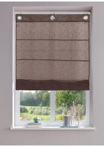 Raffrollo OTTO HOME "Fiete" Gr. 2, braun, B:60cm H:150cm, Obermaterial: 100% Polyester, Raffrollos, Raffrollo, Leinen Optik, halbtransparent, monochrom, basic