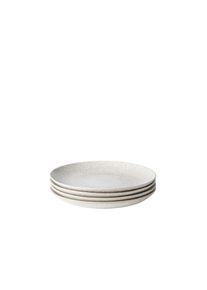Teller-Set GIPFELST&Uuml;CK "Alpenwiese", beige (creme), 4, Geschirr-Sets, Teller-Set