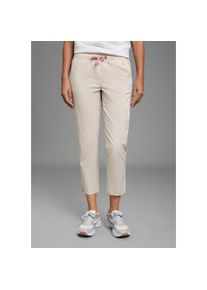 Laura Scott, Damen, Chinohose Karottenhose, aus Baumwolle und Elasthan, mit Leistentaschen, beige, 46 - N-Gr, Karottenhose aus Baumwolle und Elasthan 