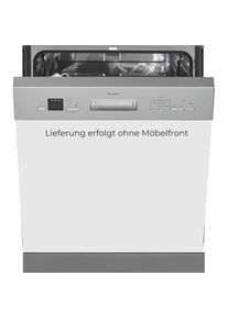Exquisit teilintegrierbarer Geschirrsp&uuml;ler 6312 &raquo;EGSP6312-EB-030E inox&laquo; 11 l 12 tlg. Ma&szlig;gedecke 12 Ma&szlig;gedecke & fl&uuml;sterleise 49 dB &ndash; stark und 