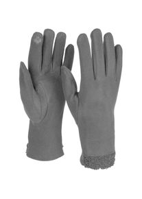 styleBREAKER Fleecehandschuhe &raquo;Touchscreen Handschuhe Teddyfell&laquo; 1 Stk. schwarz, Gr&ouml;&szlig;e Einheitsgr&ouml;&szlig;e