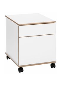VOGL M&ouml;belfabrik Rollcontainer &raquo;Trelle&laquo; T&uuml;ren mit Soft-Close, Grifflose Optik
