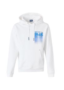 KARL LAGERFELD JEANS M&auml;n Sweatshirt 'OUT OF BLUE' himmelsbl&aring; / vit Storlek XL