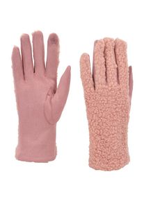 styleBREAKER Fleecehandschuhe &raquo;Touchscreen Handschuhe mit Teddypl&uuml;sch&laquo; 1 Stk. rosa, Gr&ouml;&szlig;e Einheitsgr&ouml;&szlig;e