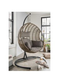 Destiny H&auml;ngesessel &raquo;COCO DE LUXE II&laquo; Stahl, Aluminium, Polyrattan, mit Gestell, inkl. Auflagen