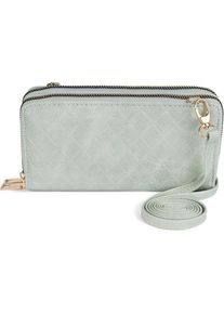 styleBREAKER Mini Bag &raquo;2 in 1 Umh&auml;ngetasche - Geldb&ouml;rse Rauten&laquo;