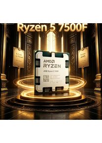 Software Development Compile Fast CPU AMD Ryzen5 7500F Tray Chip Zen4 5NM 6 Core 12 Thread 32MB Cache 65W Socket AM5 DDR5