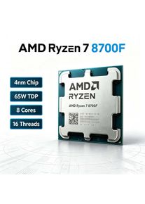 AMD Ryzen 7 8700F R7 8700F CPU 100-000001590 5.0GHz 8-Core 16-Thread 4NM DDR5 Socket AM5 TDP 65 but without fan For Desktop