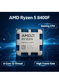 R5 8400F Desktop Gaming CPU 4nm Zen4 Architecture 65W TDP PCIe 5.0 Support Socket AM5 Computer Processor