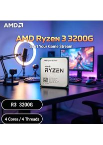 AMD Ryzen 3 3200G R3 3200G Entry Level Gaming CPU Processor 3.6GHz Quad-Core AM4 65W Desktop