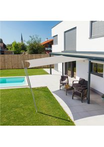Gartensonnensegel, Creme, 500x500 cm, Sonnenschutz, Sonnenschirme
