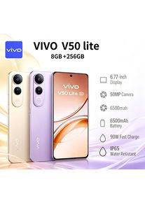 2026New official VIVO V50 Lite Unlocked Smartphone 6.58' Full Screen 256GB ROM 8GB RAM Dual 64MP Camera Android 11 OS