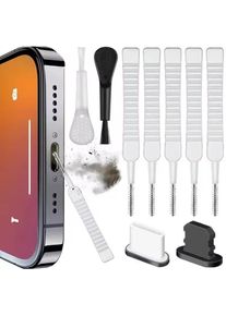 13pcs/set Mobile Charging Interface Cleaning Kit, Computer Keyboard Cleaning Tool, Suitable for IOS Type-C Interface