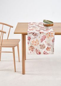 bonprix Față de masă &icirc;ngustă cu in, maro, Lxl 180/30 cm