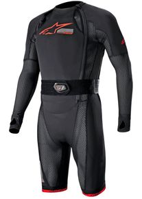 Alpinestars Tech-Air 10, sistema de almofada de ar , cor: Preto/Vermelho N&eacute;on , tamanho: XXL