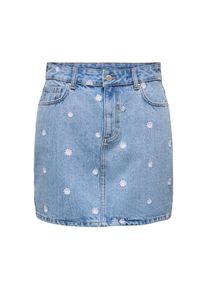 Only, Damen, Jeansrock &raquo;ONLSTELLA DAISY SHORT SKIRT DNM AZG&laquo;, Light Blue Denim Detail:DAISY EMB, S (36), Denim Minirock von Only