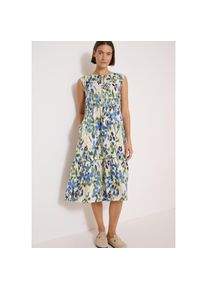 Cecil Midikleid Eingrifftaschen Midi-Sommerkleid mit grafischem Muster bunt, Gr&ouml;&szlig;e XL (44)