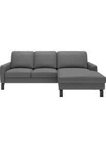 Ecksofa Home Affaire "Lecce, L-Form, Federkernpolsterung, Breite 224 cm", anthrazit, B:224cm H:86cm T:164cm, 100% Polyester, Sofas, Ecksofa, inkl. saugroboterfreundliche H&ouml;he & schmale Armlehnen