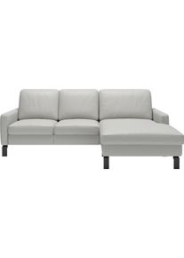 Ecksofa Home Affaire "Lecce, L-Form, Federkernpolsterung, Breite 224 cm", grau, B:224cm H:86cm T:164cm, 100% Polyester, Sofas, Ecksofa, inkl. saugroboterfreundliche H&ouml;he & schmale Armlehnen