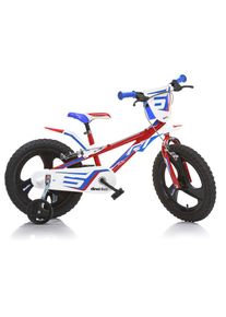 DINO BIKES Kinderfahrrad &raquo;16" Pro Cross Kinderfahrrad Jungen stabiler Stahl-Rahmen St&uuml;tzr&auml;der&laquo; 1 Gang mit St&uuml;tzr&auml;dern, Frontschild und coolen 