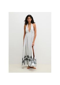 Marc O'Polo Marc O'Polo Neckholderkleid mit Allover-Print wei&szlig;, Gr&ouml;&szlig;e XS (34)