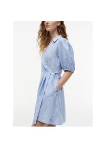 Tommy Hilfiger Wickelkleid &raquo;SUMMER LINEN WRAP TIE SHORT DRS&laquo; reines Leinen blau, Gr&ouml;&szlig;e 34