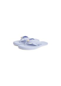 Tommy Hilfiger Zehentrenner &raquo;TH SCANDI SOFT SUMMER SANDAL&laquo; Sommerschuh, Strandschuh mit Schmuckelement blau, Gr&ouml;&szlig;e 37