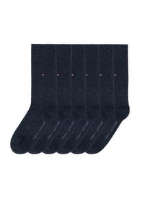 Tommy Hilfiger Socken &raquo;TH MEN SOCK 6P ECOM&laquo; Packung, 6 Paar, 6 Paar tlg. Gek&auml;mmte Baumwolle, atmungsaktiv, druckfreier Bund blau, Gr&ouml;&szlig;e 39-42