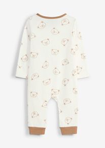 Pyjamas f&ouml;r bebis av ekologisk bomull (2-pack) - vit - storlek 80/86 - bonprix